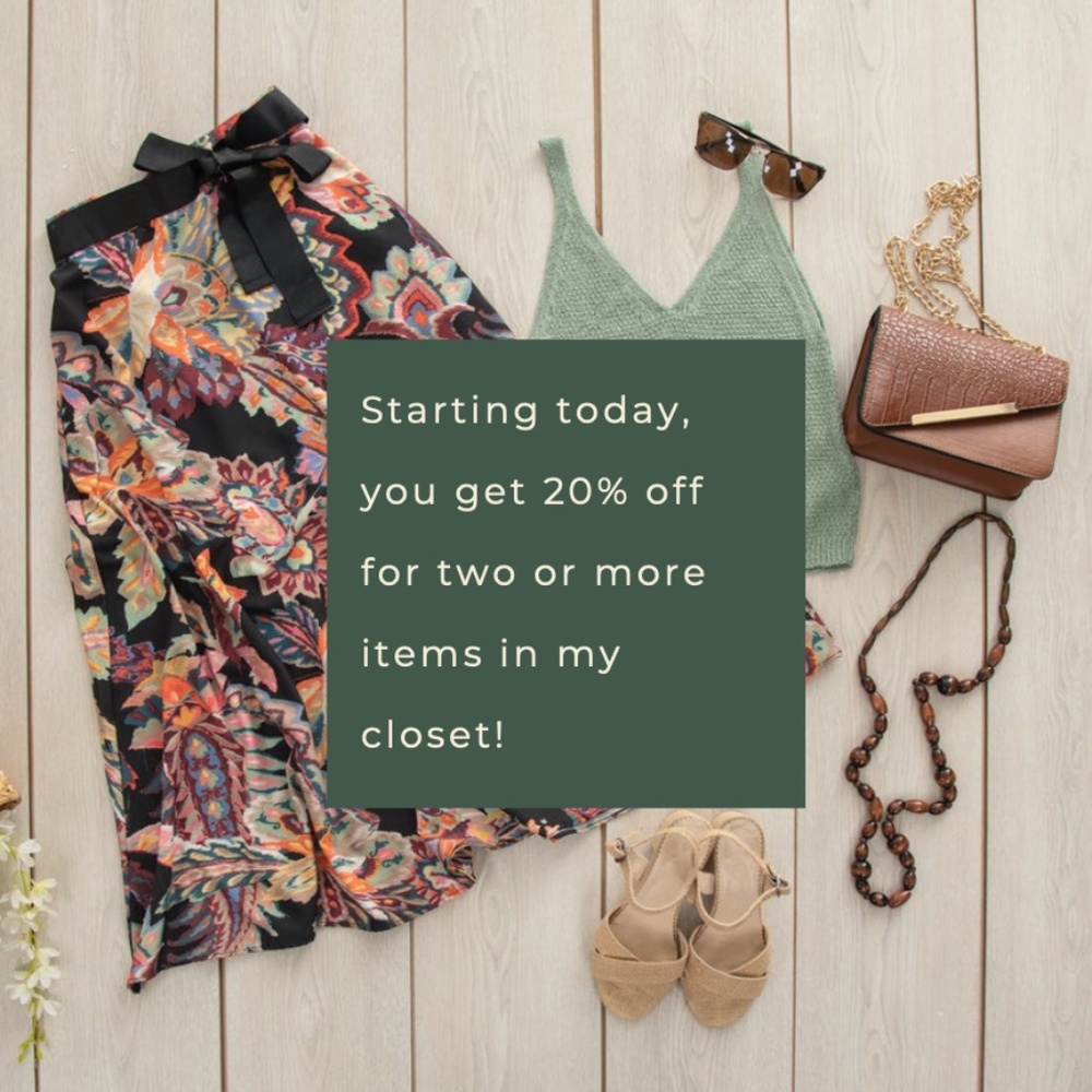 20% off two or more items